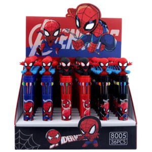 قلم جاف 10 ألوان سبايدرمان