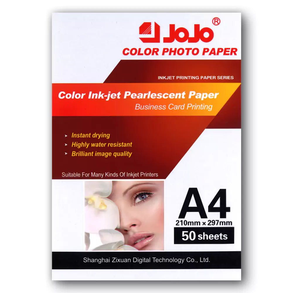 بند ورق جوجو لامع للصور 260 غرام باللون الأبيض اللؤلؤي