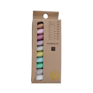 سيت ألوان أكريليك فاتحة 10 ألوان 12 مل