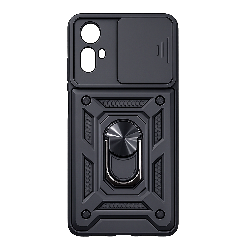 كفر Xiaomi Redmi Note 12S مع غطاء كاميرا وحلقة مسك