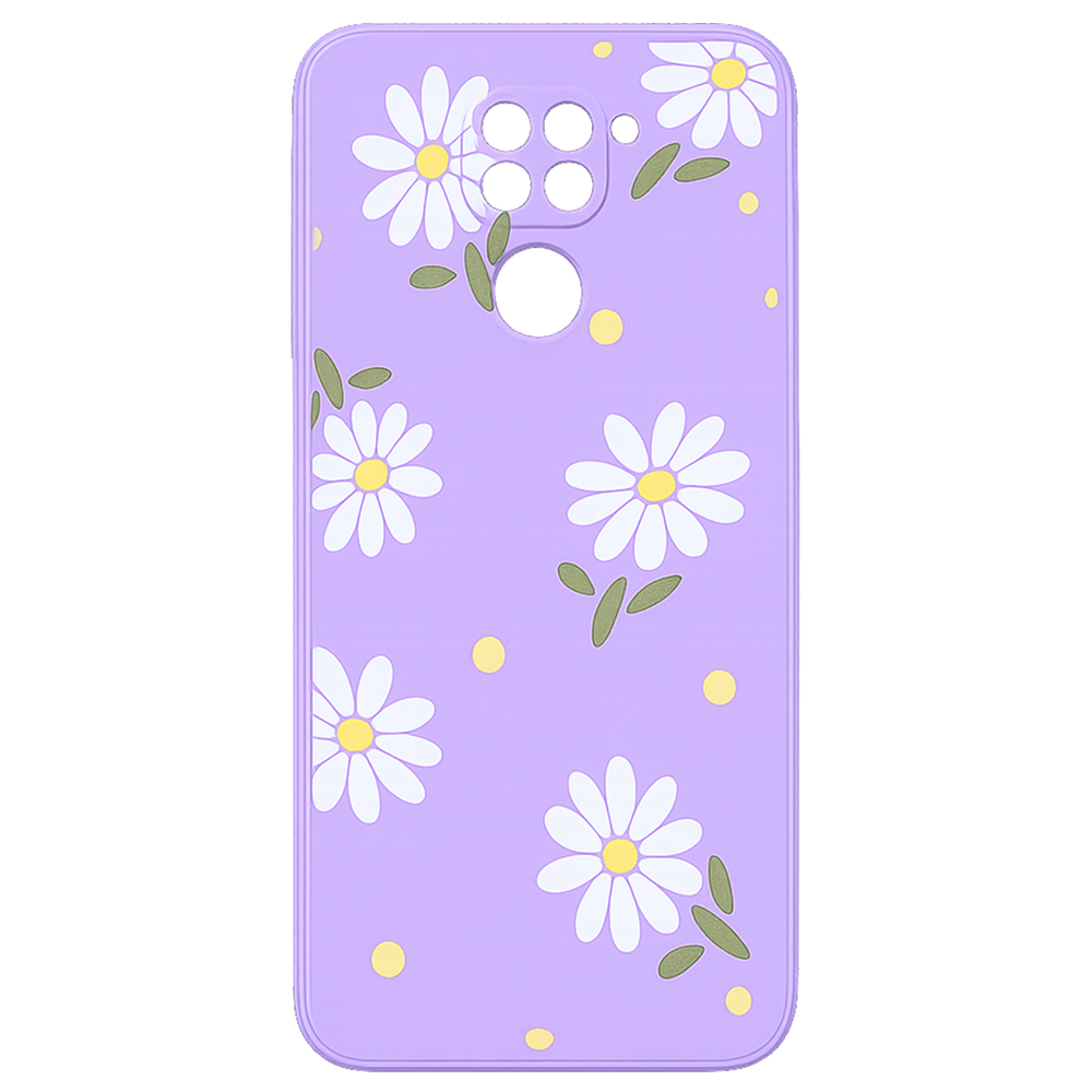 كفر بنفسجي بنقشة ورود شاومي ريدمي نوت 9