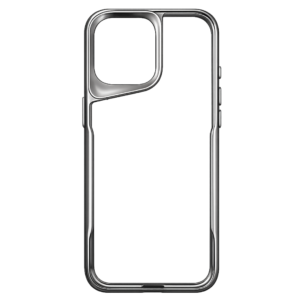 كفر شفاف بإطار رمادي آيفون 15 برو ماكس