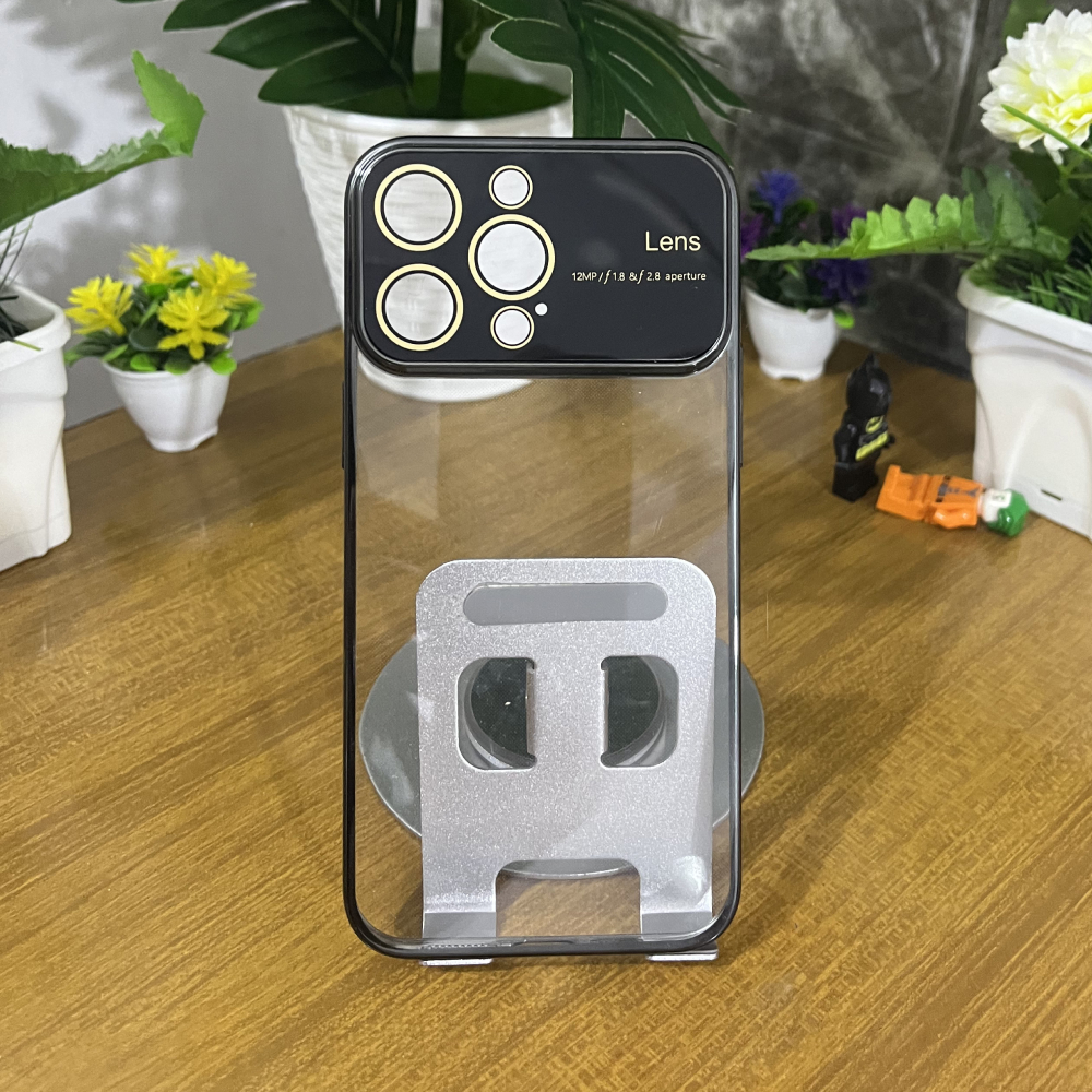 كفر شفاف مع إطار حماية للكاميرا آيفون 15 برو ماكس - الصورة 2