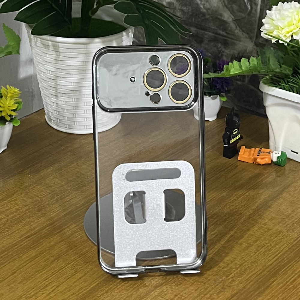 كفر شفاف مع إطار حماية للكاميرا آيفون 15 برو ماكس - الصورة 3