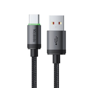 كيبل مكدودو من USB-A إلى تايبسي مع ضوء 1 متر