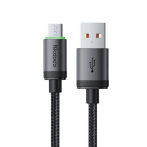 كيبل مكدودو من USB-A إلى مايكرو (جلاكسي) مع ضوء 1 متر