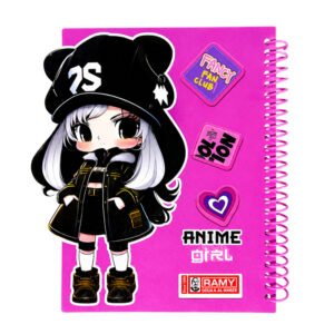 دفتر حفر بلاستك ANIME girl من رامي